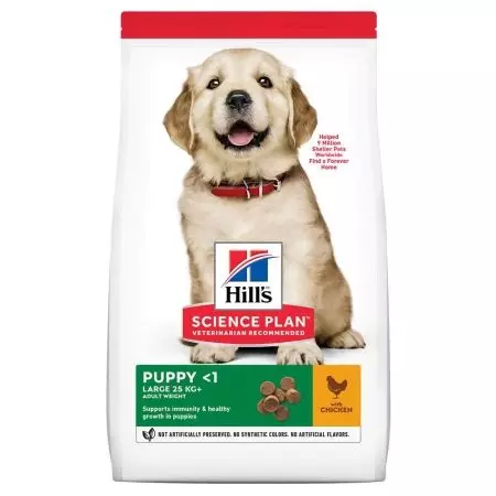 Feed anjing Hill: untuk anjing yang disterilkan dan tua. Komposisi anjing makanan dengan kambing untuk baka besar dan sederhana, makan dengan beras dan lain-lain. Ulasan 25063_40
