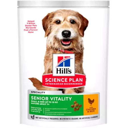 Hill ძაღლი Feed: სტერილიზებული და მოხუცები ძაღლები. ძაღლის შემადგენლობა დიდი და საშუალო ჯიშების კვებავს, ბრინჯსა და სხვებს. შეფასება 25063_43