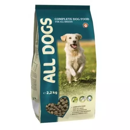 Lebensmittel für Hunde Alle Hunde: Zusammensetzung, Full-Trockenfutterpackungen 20 kg, für Welpen und Erwachsene, Bewertungen 25067_2