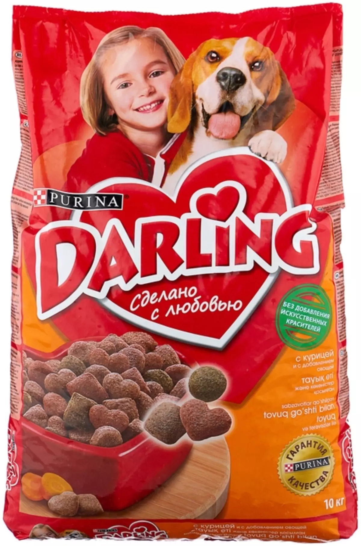 Дарлинг куче храна: составот на куче сува храна во пакувања од 10 кг и други, инструкции за употреба, преглед на прегледи 25071_10