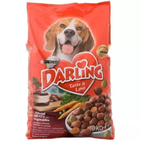 Дарлинг куче храна: составот на куче сува храна во пакувања од 10 кг и други, инструкции за употреба, преглед на прегледи 25071_15
