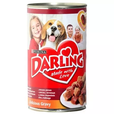 Дарлинг куче храна: составот на куче сува храна во пакувања од 10 кг и други, инструкции за употреба, преглед на прегледи 25071_5