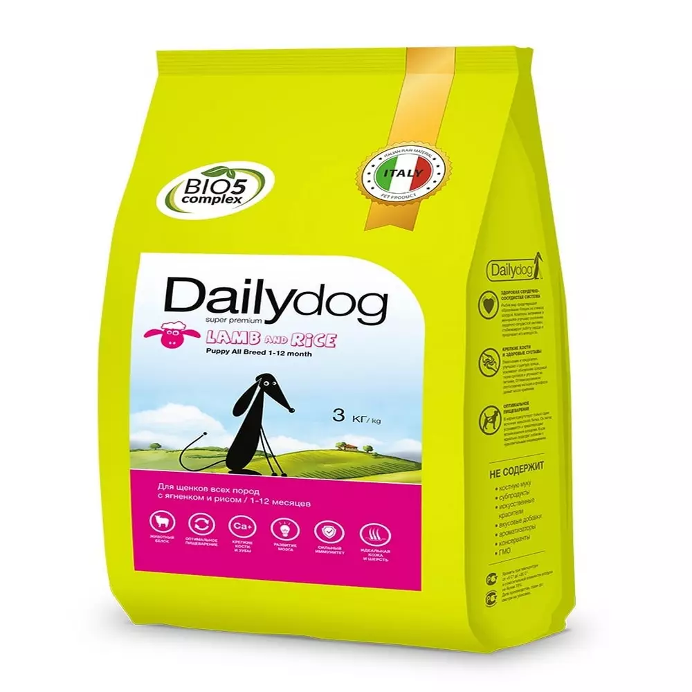 Feed DailyDog: להאכיל יבש עבור כלבים וגורים עם כבש ואורז, ניסוחים אחרים 25074_10