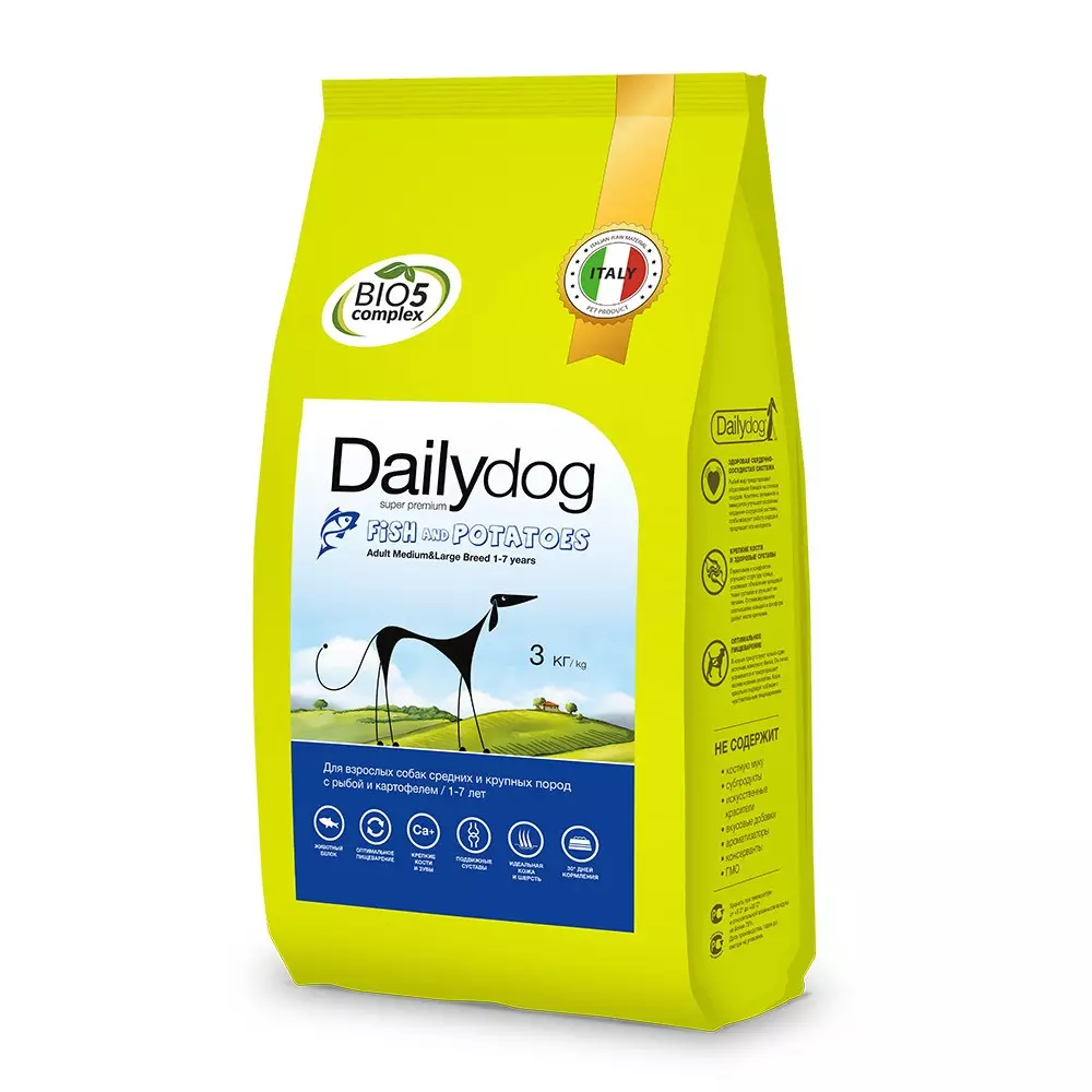 Feed Dailydog: Ξηρή τροφή για σκύλους και κουτάβια με αρνί και ρύζι, άλλες συνθέσεις 25074_5