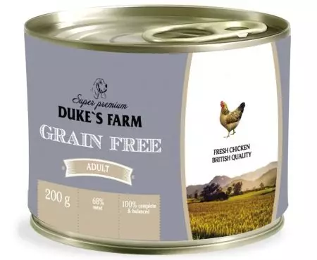 Duke'nin çiftlik köpeği beslemesi: Yavru köpekler ve büyük ve diğer ırkların köpeklerinde, kuru yemek 12 kg ve ıslak, yıldırım beslemesi. İnceleme yorumlar 25076_15