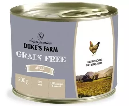 Duke'nin Farm Dog Feed: Böyük və digər cinslərin bala və itləri, quru yemək 12 kq və yaş, ildırım yemi üçün. Rəyləri nəzərdən keçirin 25076_15