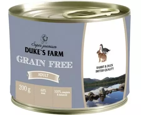 Duke Farm pas feed: za štence i pse velikih i druge rase, suhe hrane 12 kg i vlažna, munje hrane. Recenzije recenzije 25076_20