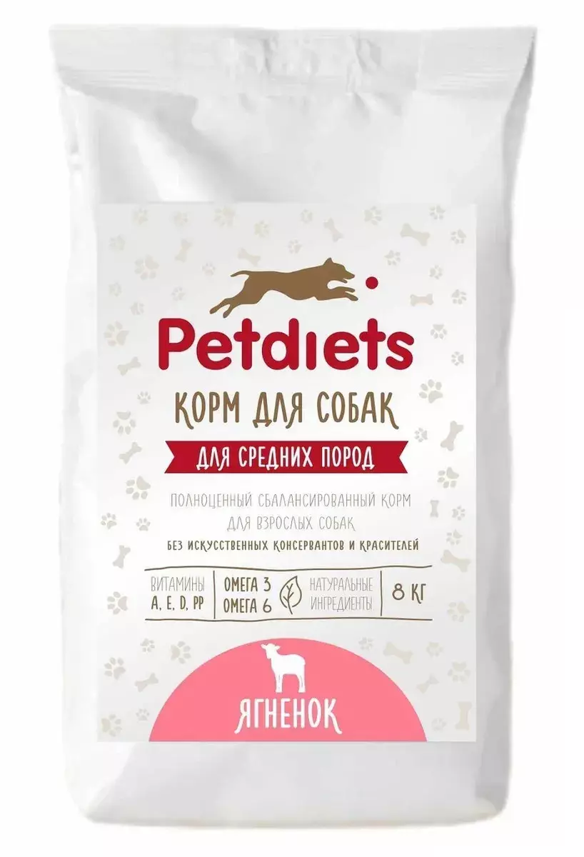 Petdiets فیڈ: کتے اور بڑے نسلوں کے کتے اور puppies کے لئے خشک خوراک، دیگر مصنوعات، جائزہ جائزے 25087_12