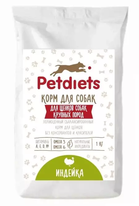 Petdiets فیڈ: کتے اور بڑے نسلوں کے کتے اور puppies کے لئے خشک خوراک، دیگر مصنوعات، جائزہ جائزے 25087_14