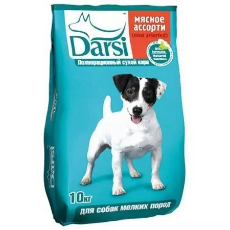 Darsi Dog Feed: seco e molhado. Composição de ração para cães. Revisões de revisão 25088_11