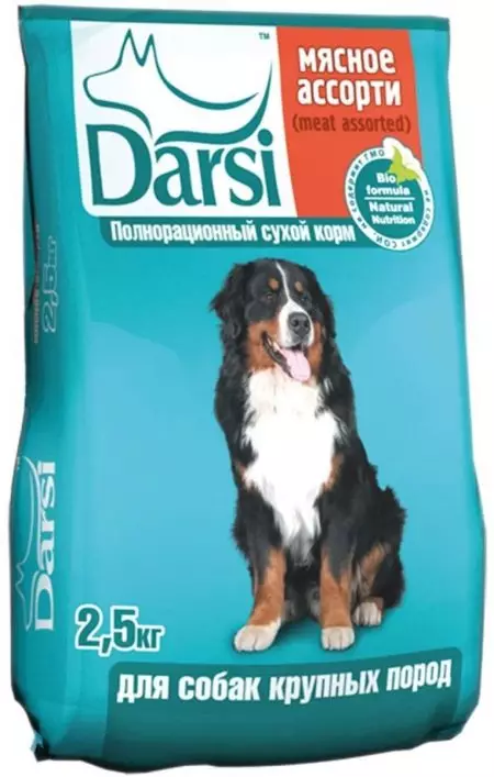 Darsi Dog Feed: seco e molhado. Composição de ração para cães. Revisões de revisão 25088_9