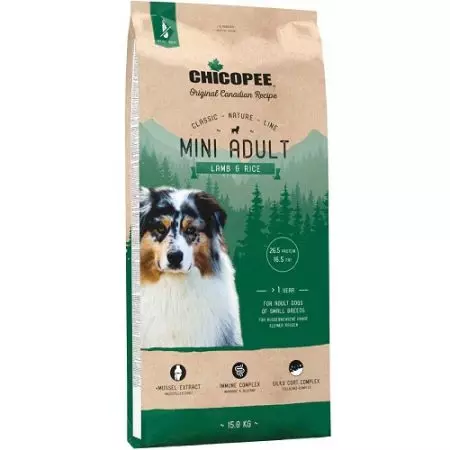 Chicopee Dog Feed: დიდი და პატარა ქანების, მშრალი და სველი საკვების ლეკვები და ზრდასრული ძაღლები. შეფასება 25089_6