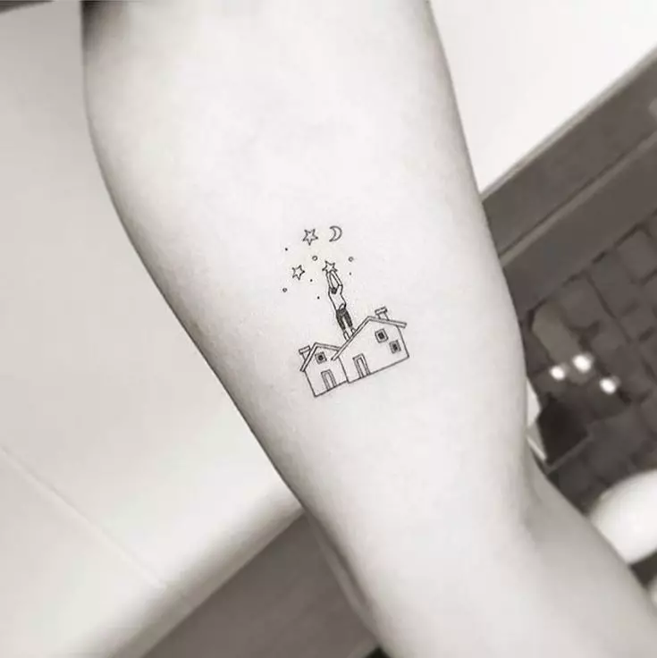 Корејски тетоважа: за девојки во Јужна Кореја. Мали, со превод, минимализам стил и други скици идеи. Нивното значење 250_11
