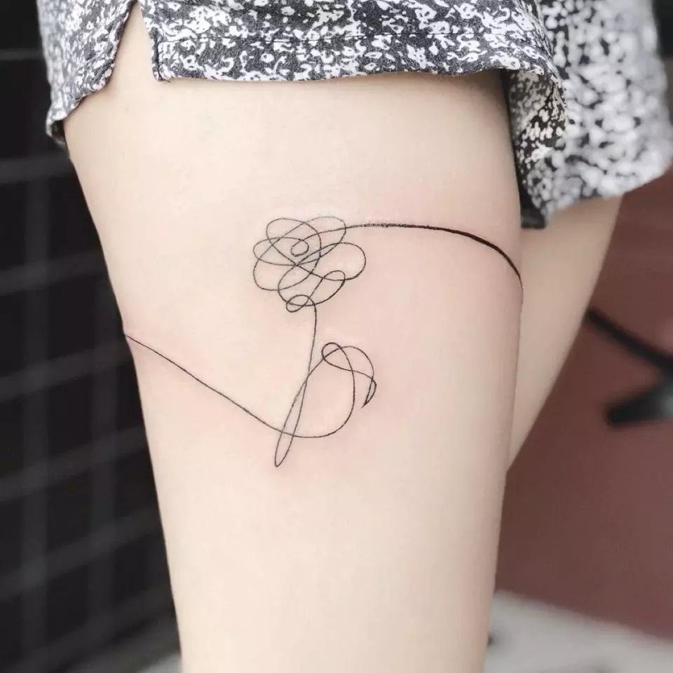Корејски тетоважа: за девојки во Јужна Кореја. Мали, со превод, минимализам стил и други скици идеи. Нивното значење 250_7