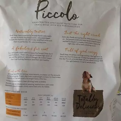 ピッコロ犬の飼料：犬や小さな品種の子犬のための乾燥食品、それらの組成。レビューをレビューする 25100_9