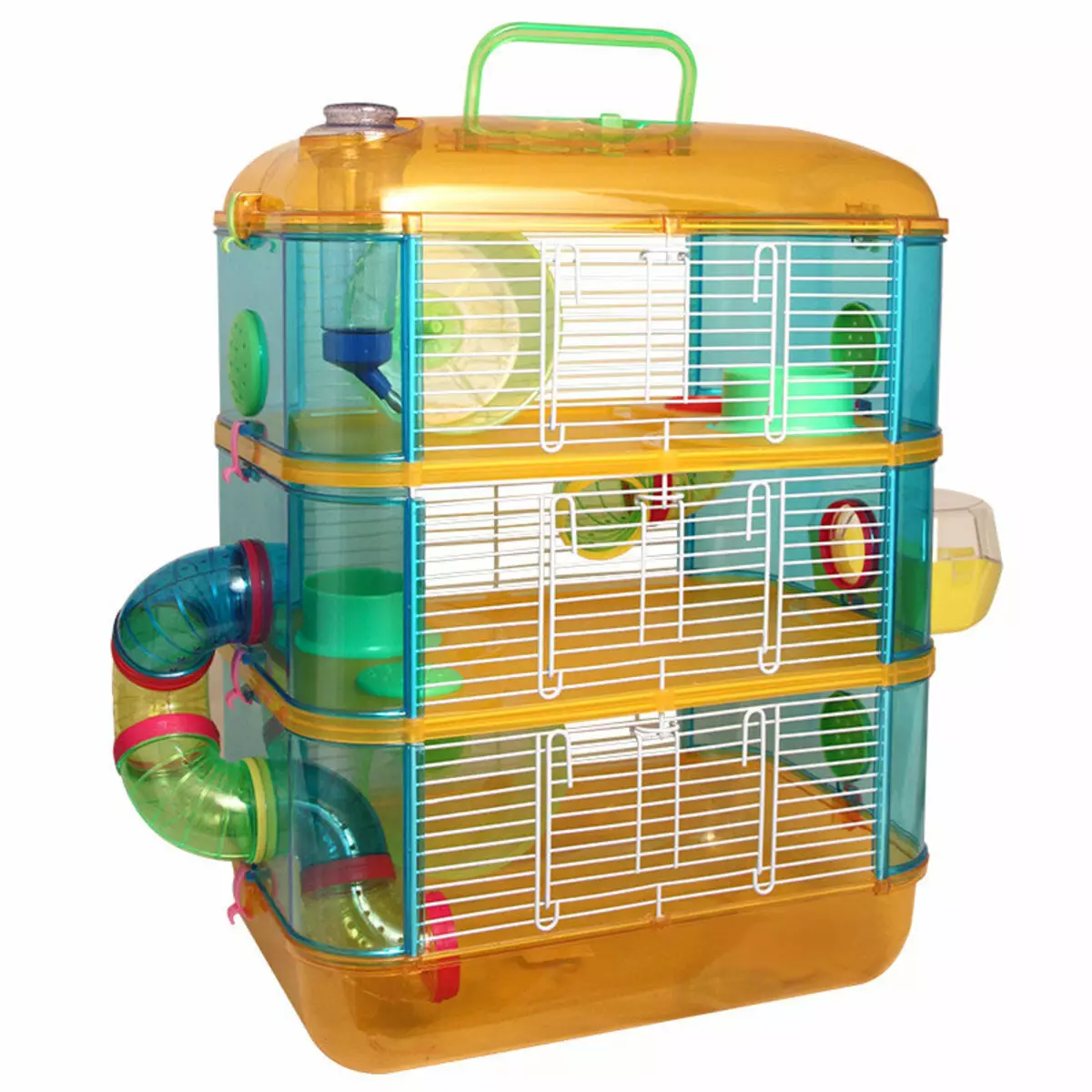 大鼠的籠子（35張）：應該是多少尺寸？什麼裝備大細胞？如何選擇兩個家庭大鼠的住宅？ 25120_4