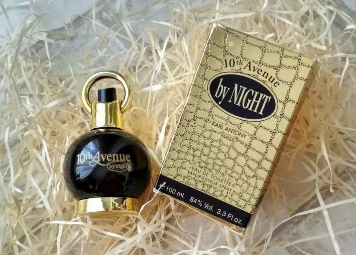 Parfumi 10th Avenue Karl Antony: Ženska in moška toaletna voda, Maida, ponoči, Toross in drugi parfumi, kako izbrati 25181_8
