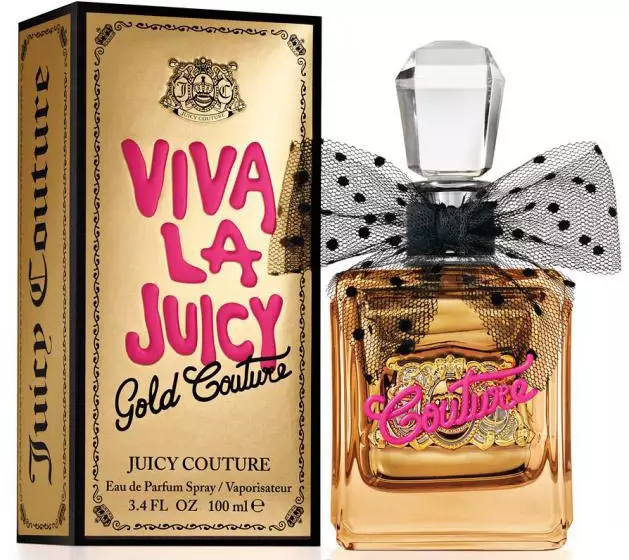 Perfumery Juicy Couture: Persawr, Viva La Juicy Noir Toiled Dŵr a Phersawr Eraill, Meini Prawf Dethol 25197_2