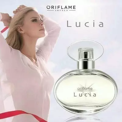 Oriflame-Perfumery (41 fotoj): ina parfumo kaj neceseja akvo, eksciti per Dima Bilan, Giordani Oro, Lucia kaj Amo-Pocio, aliaj gustoj, recenzoj 25202_3