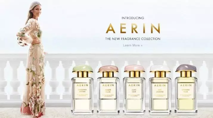 Parfumoj Aerin Lauder: Parfumo Amber Musk, Tangier Vanille kaj aliaj parfumoj, selektado kriterioj 25206_2