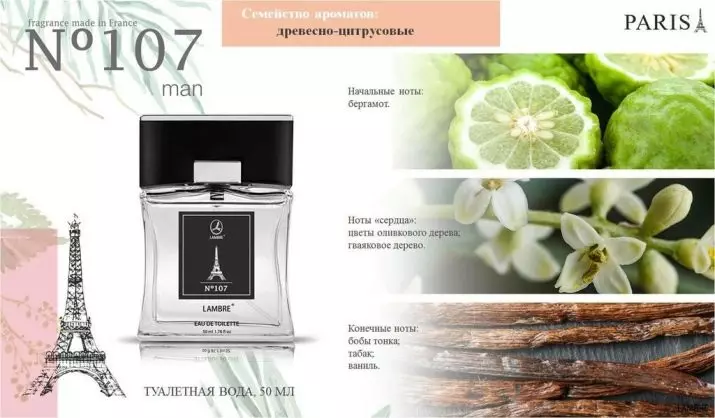 Perfumes ya Lambre: Majina ya namba za kiume na za kiume, maelezo ya jumla ya ladha, jinsi ya kuchagua 25208_14