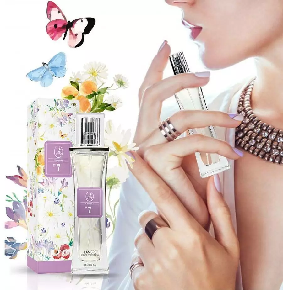Lambre parfumes: nammen foar froulike en manlike parfumnûmers, oersjoch fan smaken, hoe te kiezen 25208_7
