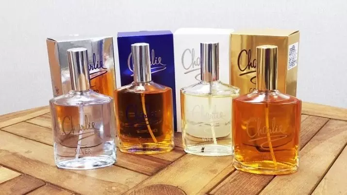 Perfumes Revlon: Perfume wanita, cologu lelaki dan air tandas Charlie Blue, Charlie Gold dan lain-lain minyak wangi, bagaimana untuk memilih cara memohon 25216_10