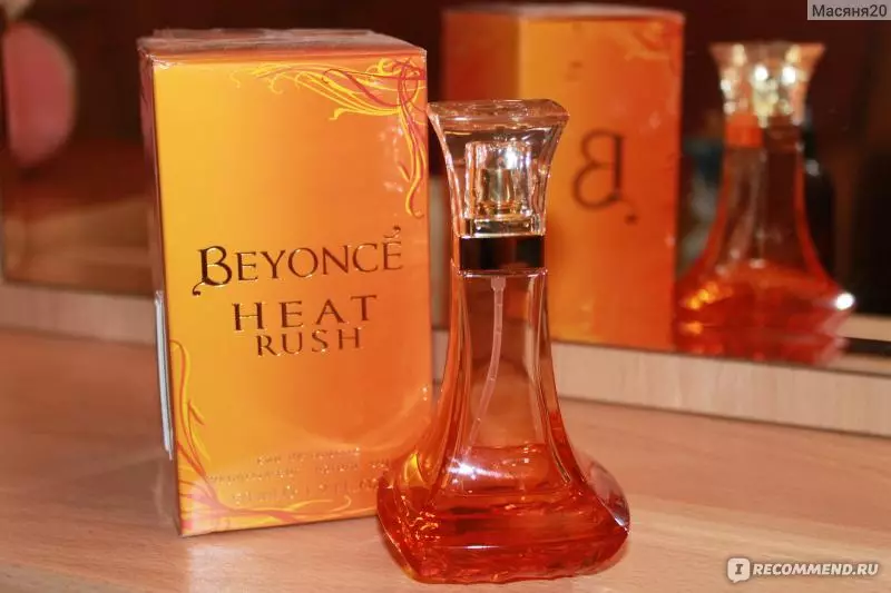 Parfumery Beyonce: Spiritus og toiletvand, Stiger ren, varme rush og andre parfume, hvordan man vælger 25228_10