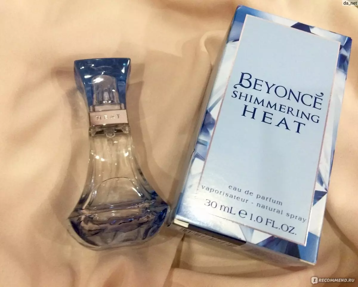Parfumery Beyonce: Spiritus og toiletvand, Stiger ren, varme rush og andre parfume, hvordan man vælger 25228_20