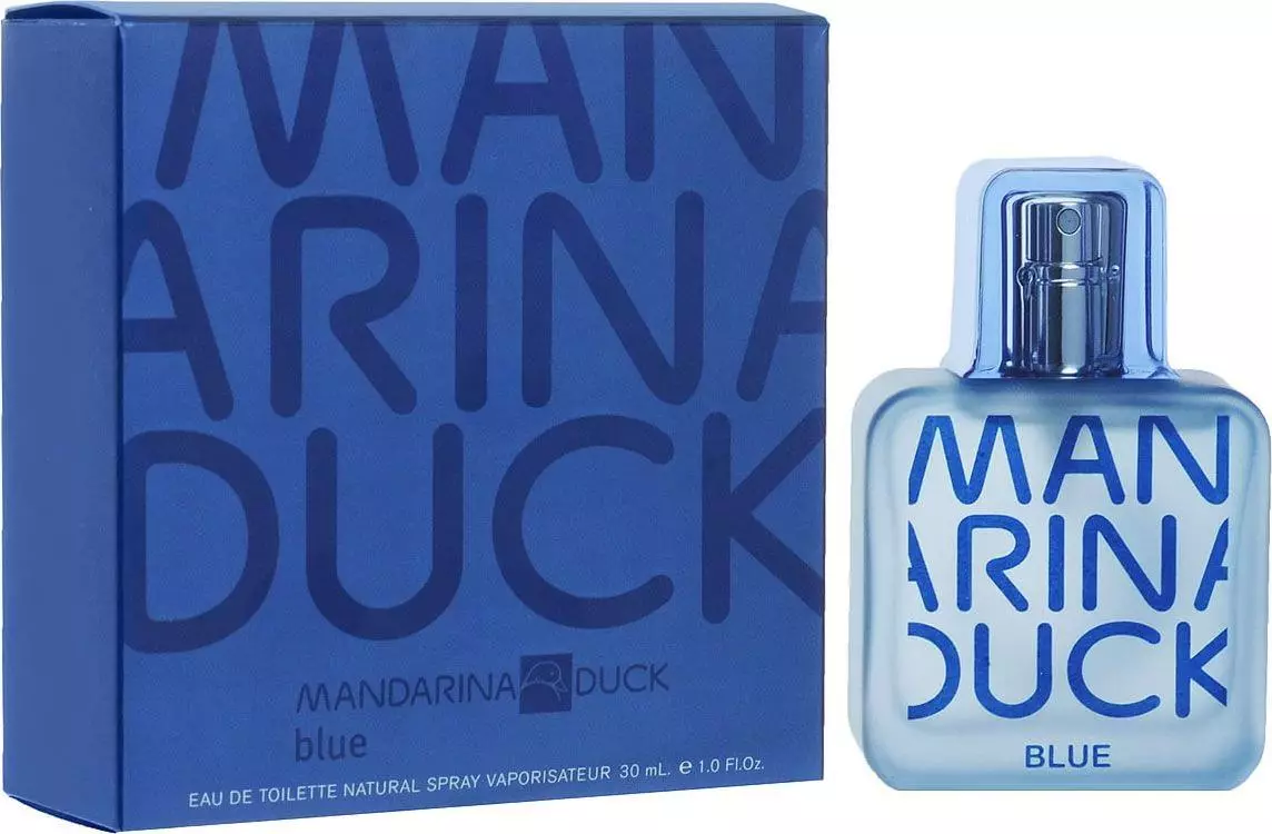 Парфюм Mandarina Duck: Жените и парфюм за мъже, Парфюми Преглед Scarlet Rain, хладно Черно, Cute Blue и други аромати 25248_14