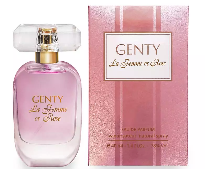 Perfume Genty: ਆਤਮੇ ਅਤੇ ਟਾਇਲਟ ਦਾ ਪਾਣੀ Cherry Kiss ਜੈਵਿਕ, ਲਾ femme ਜ Blanc, ਲਾ femme ਜ ਰੋਜ਼ ਅਤੇ ਹੋਰ perfumery. ਚੋਣ ਦਾ ਉਤਰੋਕਾਰੀ 25253_2