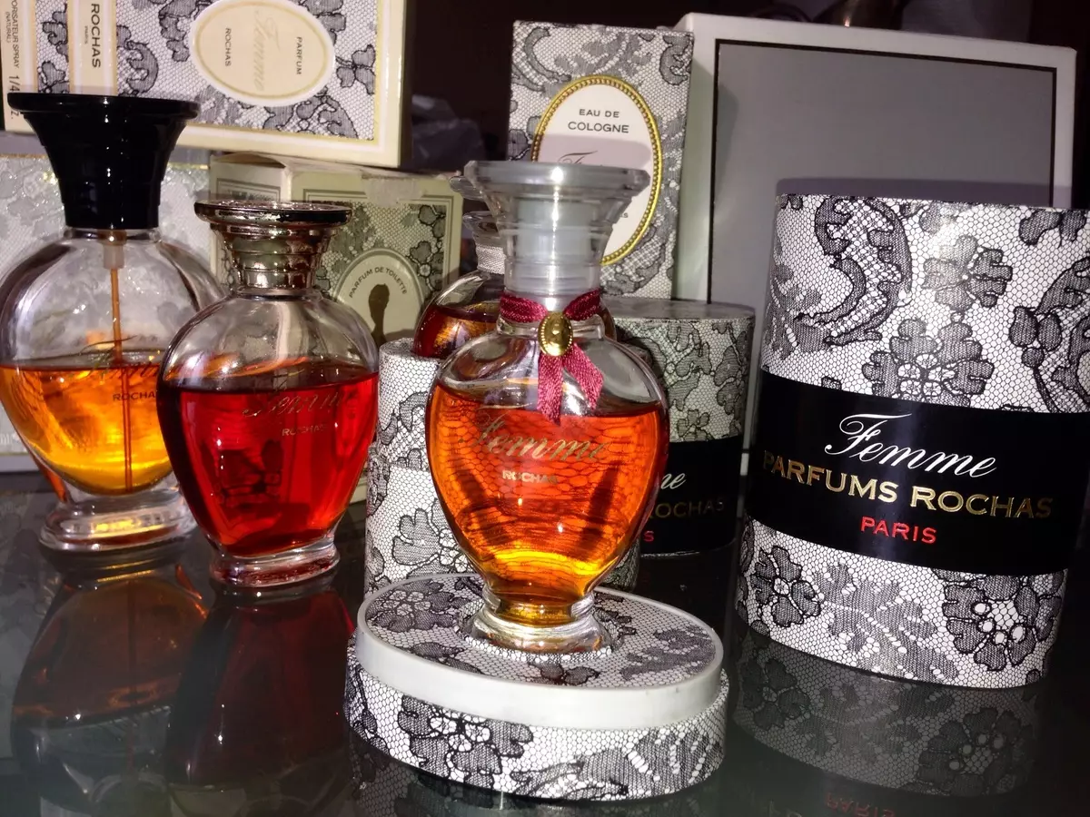 Rochas perfumery (33 Poto): Sermum Perblate Rochas, Mademoiselle Rochas sareng mistere de Rochas 25314_27