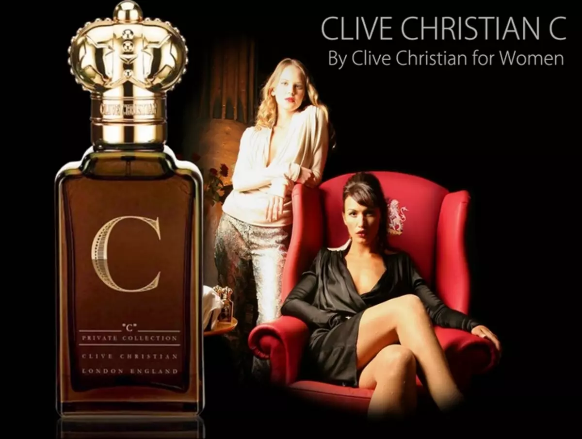 Parfume Clive Christian: Parfum i grave dhe burrave, uji i tualetit dhe koloni për burrat, Clive Christian 1872 dhe aromat e tjera 25317_23