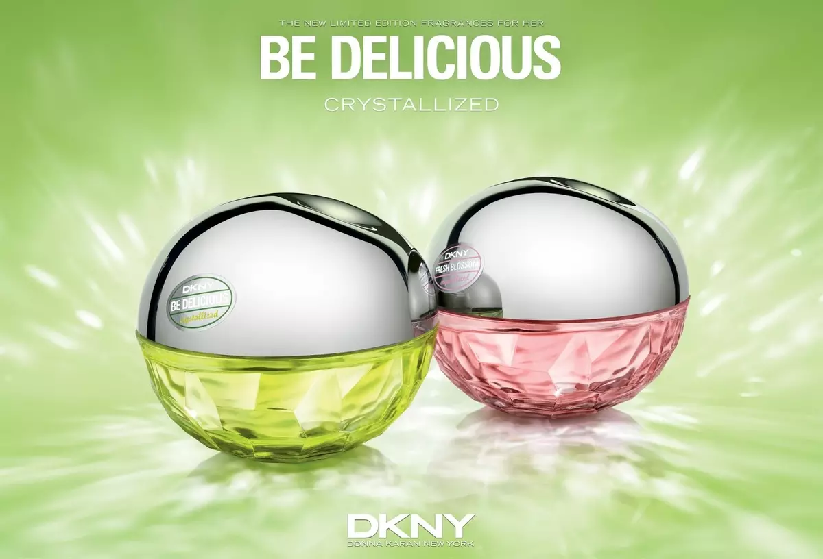 Dkny Perfume (picha 24): Perfume na maji ya choo kwa namna ya apple ya kijani, ladha ya kike kuwa ladha, hadithi za eau de toilette na manukato mengine kutoka Donna Karan 25330_10