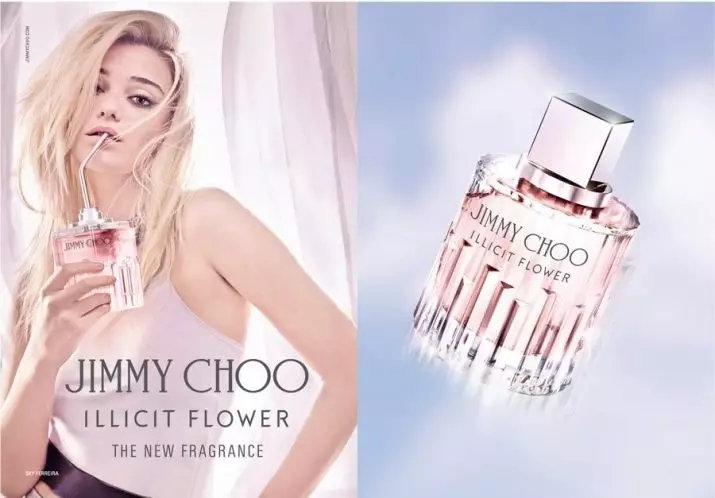 Օծանելիք Jimmy Choo (27 լուսանկար). Օծանելիք եւ կանանց զուգարան ջուր, ծաղկող եւ ծաղկեփնջեր, տենդ եւ այլ համեմունքներ, ակնարկներ 25337_16