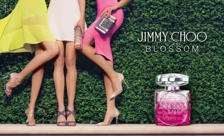 Օծանելիք Jimmy Choo (27 լուսանկար). Օծանելիք եւ կանանց զուգարան ջուր, ծաղկող եւ ծաղկեփնջեր, տենդ եւ այլ համեմունքներ, ակնարկներ 25337_8