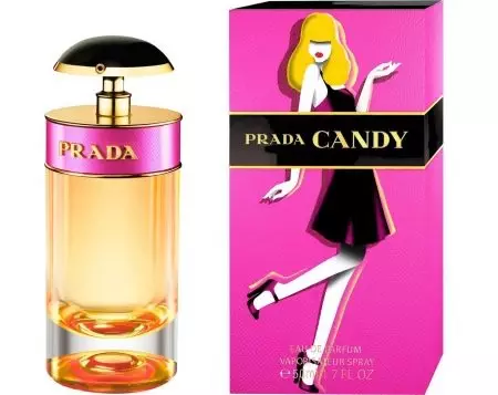 Perfume Prada: Minyak wangi lan jamban wanita, permen lan infus d'iris aroma, kiss permen Eau de Parfum lan produk minyakum liyane 25345_24