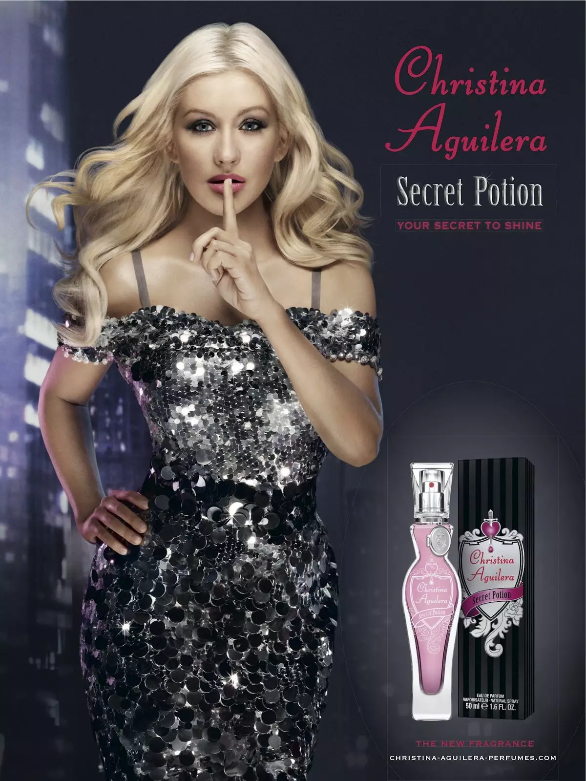 Perfume de Christina Aguilera (27 fotos): perfume y agua de inodoro, por noche y otros sabores, descripción de productos de perfumería femenina 25346_12