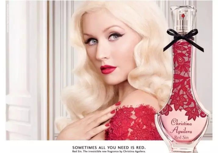 Christina Aguilera parfem (27 slike): Parfem i toaletne vode, noću i drugih okusa, opis ženskog parfumerija proizvoda 25346_18