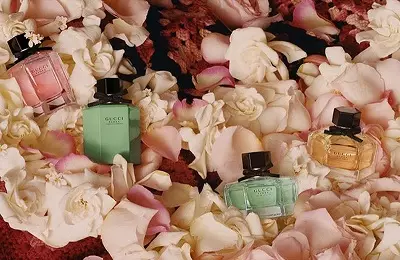 Perfumer wanita Gucci (40 gambar): minyak wangi dan air tandas, flora oleh gucci dan tergesa-gesa 2, bersalah tuangkan femme dan buluh 25357_11