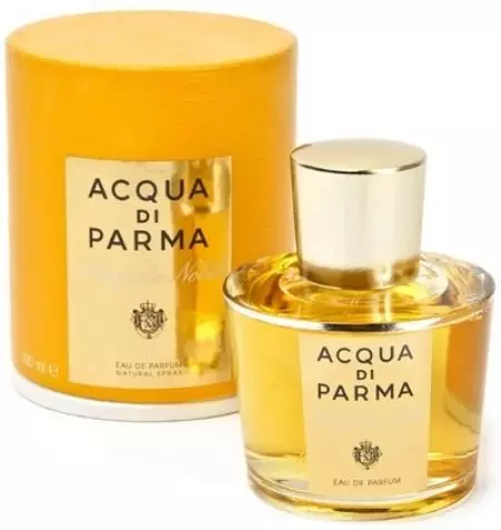 ទឹកអប់ទឹកអប់ Di Parma: វិញ្ញាណដែលមានឈ្មោះីអាណានិគមនិង Magnolia stiel, Blu Mediterriano Arancia Di Capri និងរសជាតិផ្សេងទៀត។ ពិនិត្យឡើងវិញនៃទឹកអប់ 25358_15