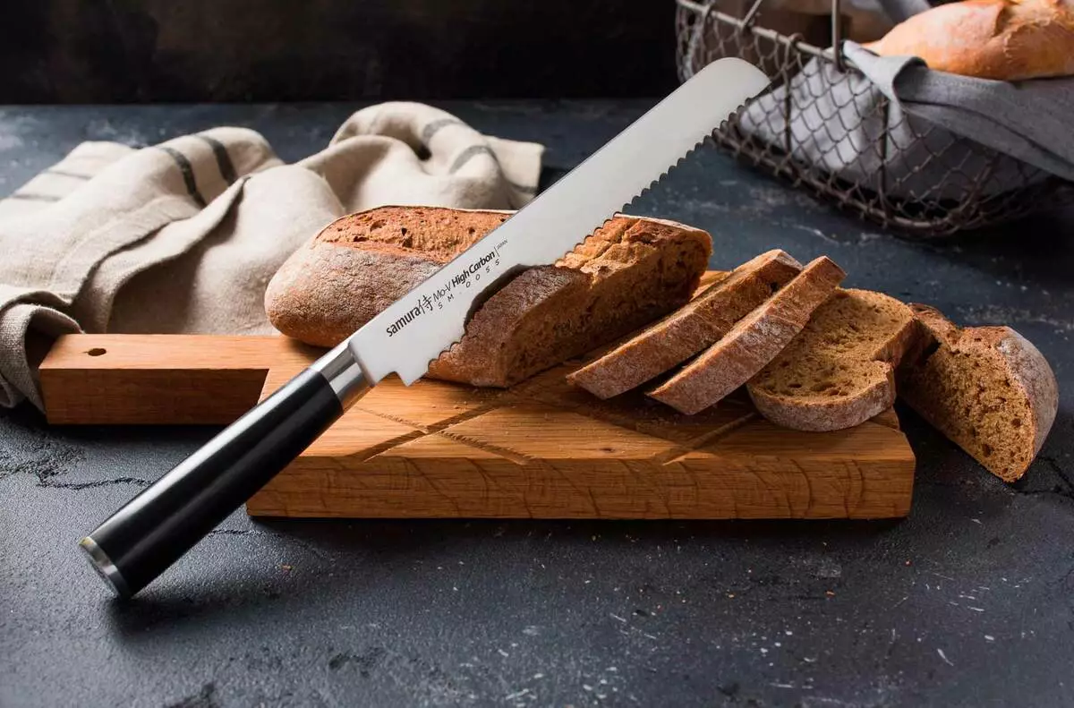 سكاكين السامورا (35 صور): مجموعات من سكاكين المطبخ اليابانية، طاهي دمشق ونماذج المطبخ السيراميك، زاوية شحذ أداة 25370_26