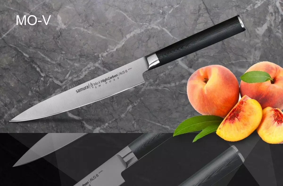 Samura Bıçaklar (35 Fotoğraf): Japon Mutfak Bıçaklar, Şam Şef ve Seramik Mutfak Modelleri, Aracı Bileme Açısı Setleri 25370_3