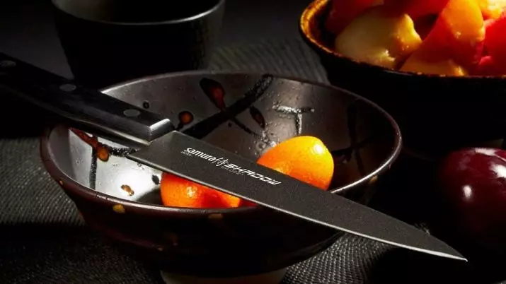 Noże Samura (35 zdjęć): Zestawy japońskich noży kuchennych, Damaszek Chef i Ceramiczne modele kuchenne, kąt ostrzenia narzędzia 25370_9