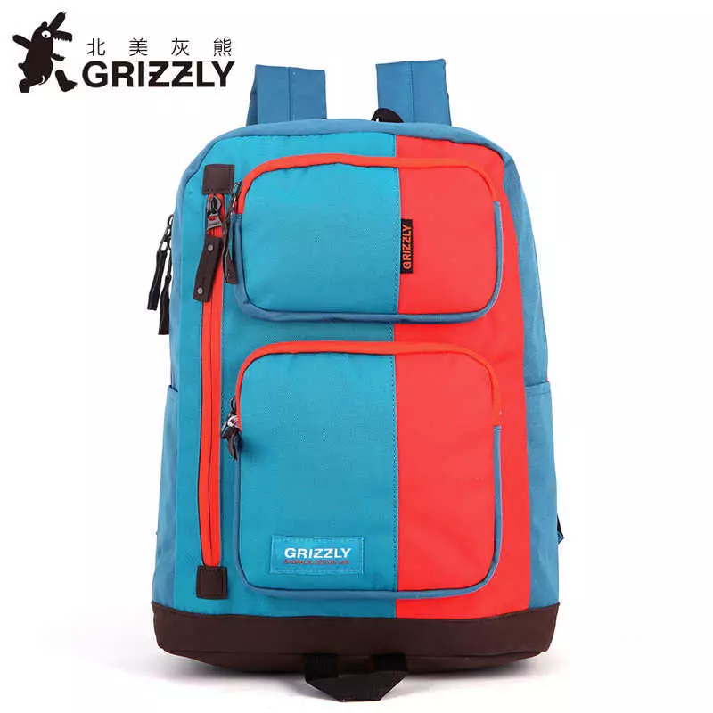 Grizzly Sırt Çantaları: İlk sınıf öğrencisi için okul ortopedik rangers ve ayakkabı, gençlik, pembe ve siyah, gri ve diğer kadın modelleri için çanta ile 2537_49