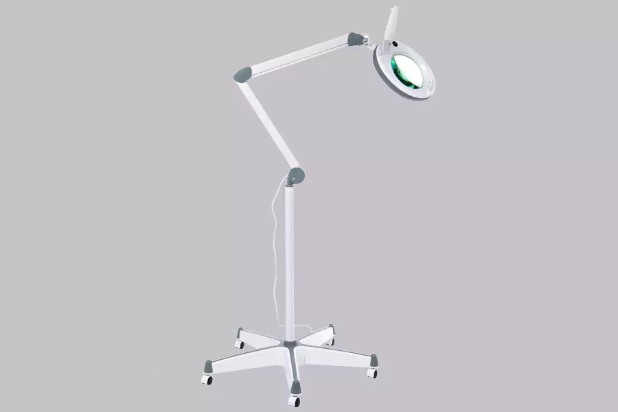 Lámpadas-Magnificent: Escritorio e chan, con LED e outro retroiluminado, en abrazadeira e pinza. Lámpadas de mellores libres con lupa de lupa para bordados e manicura 25392_15