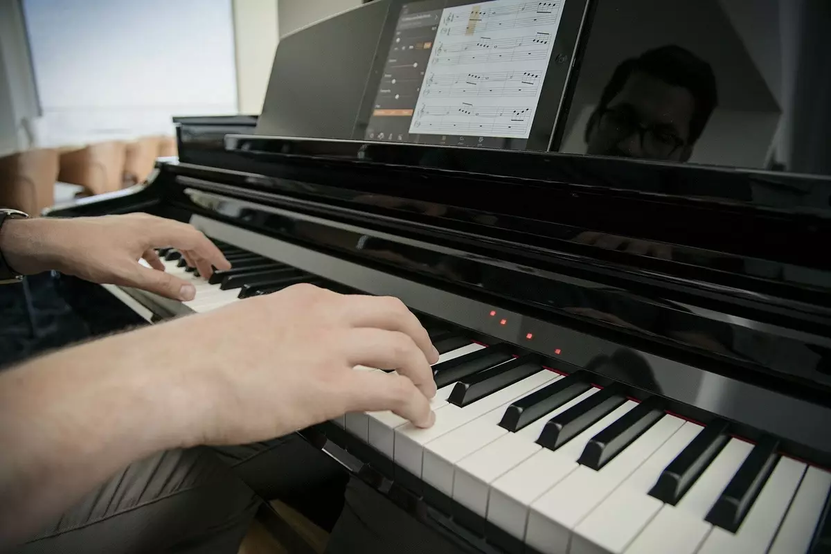 Elektrische piano: Maat Piano en zijn kenmerken, selectiecriteria en kenmerken van het spel 25414_9