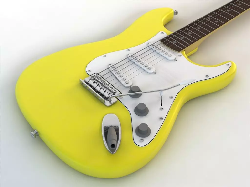Picgard: Vir die kitaar Stratocaster en akoestiese, vir die TV-skerm. Wat is dit en uit watter plastiek make panele vir elektriese kitaar? 25429_7
