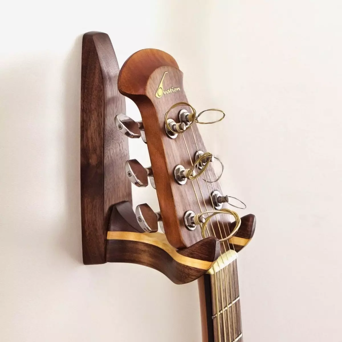 代表吉他：地板吉他架，電吉他和聲學型號的支架，木材在牆上和其他牆上的固定 25438_14