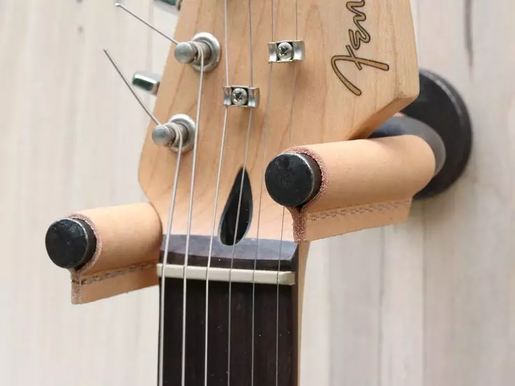 代表吉他：地板吉他架，電吉他和聲學型號的支架，木材在牆上和其他牆上的固定 25438_16